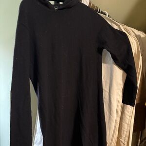 Women’s Ralph Lauren Black Sweater Dress with Hood